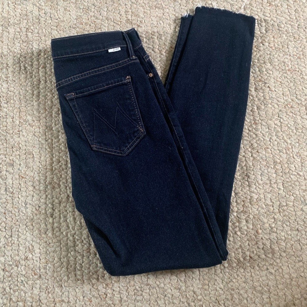 MOTHER dark wash skinny jeans size 27